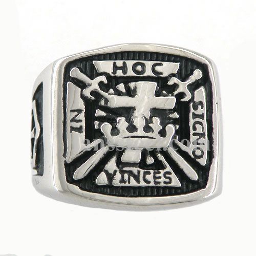 FSR10W34  hoc vinces cicno ni masonic ring